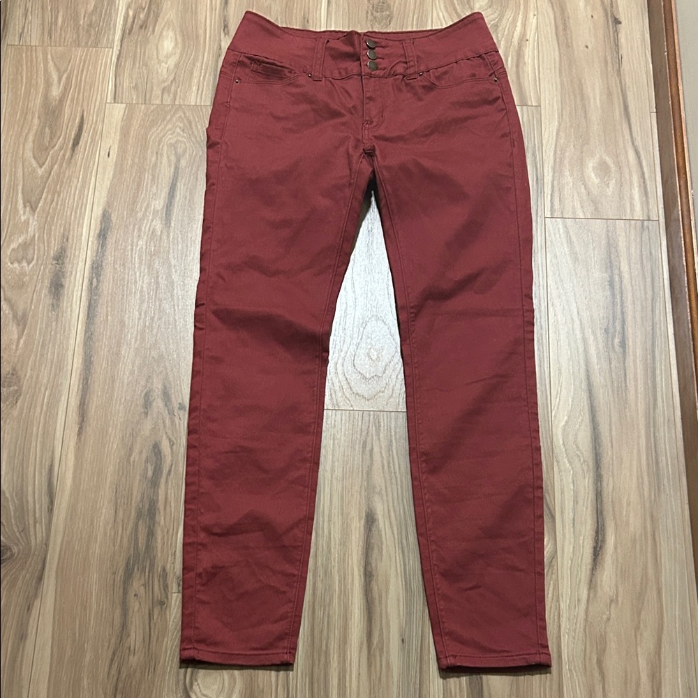 Wax Jean Brick Red Skinny Jeans